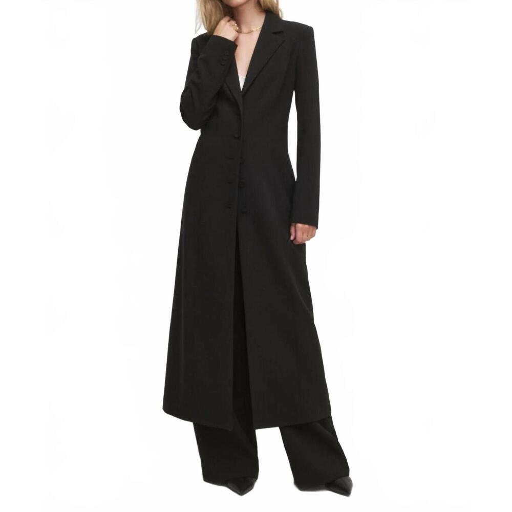 NEW FAVORITE DAUGHTER camille long coat in black